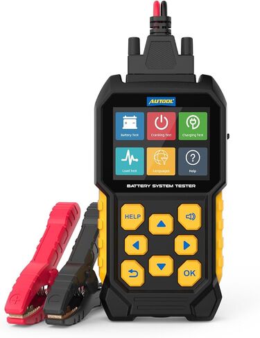Car Battery Tester 12V Battery Load Tester AUTOOL BT360 6V-30V DC Charging Cranking Test 100-2000 CCA Automotive Alternator Tester Digital Auto Battery Analyzer for Vehicle Truck Motorcycle SUV Boat in Kuwait