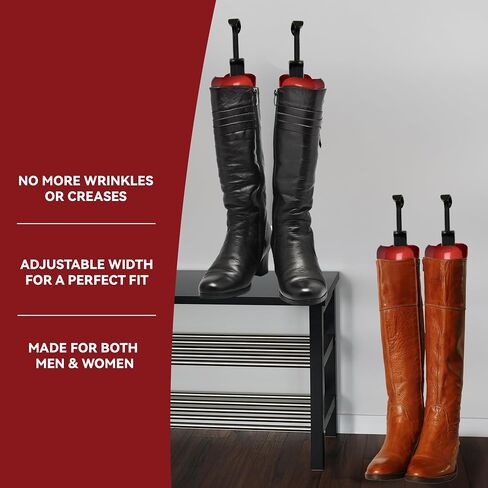 4 Pairs Black Boot Stretcher Boot Tree Shapers Tall Boot Tree Shaft Shaper,Boot Calf Stretcher,Boot Shapers for Tall Boots,Cowboy and Tall Boot Inserts Shape Holders for Men Women to Keep Shape. in Saudi Arabia