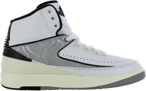 Jordan Big Kid's 2 Retro Python White/Fire Red-Black-Sail (DQ8562 102) in Kuwait