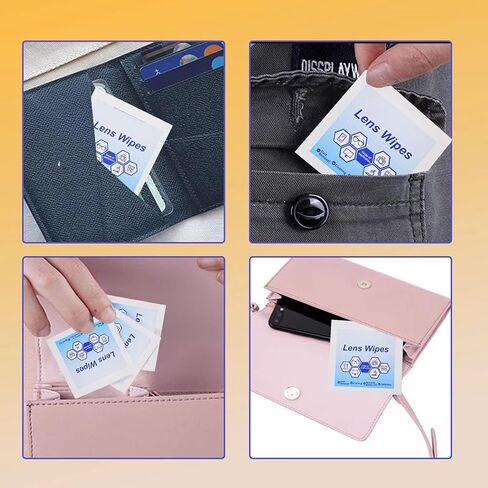 Lens Wipes for Eyeglasses,Eyeglass erasers are Packed Separately，Glasses Cleaner for Cleaning Glasses, Camera Lenses, Sunglasses, Mobile Phone Screens, Goggles, etc. (200 Pieces) in Kuwait