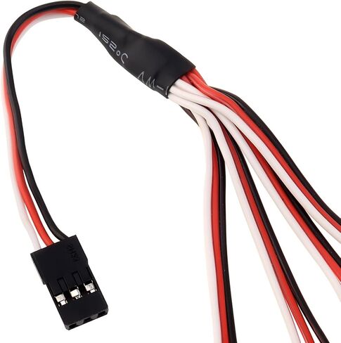 6Pcs 3 Pin JST Plug Splitters Servo Cord Wire, 15cm Male to 4 Female Y Harness Connector Servo Extension Cable Fit for Futaba JR RC Car or Airplanes (Male to 4 Female) in Saudi Arabia