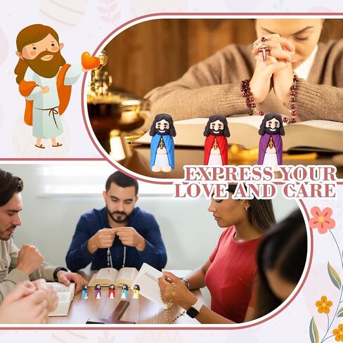 Bememo 100 Pcs Little Jesus Figures Original Design Mini Rubber Jesus Toys to Hide and Seek Christmas Religious Party Favors Sunday School Baptism Gifts in Saudi Arabia