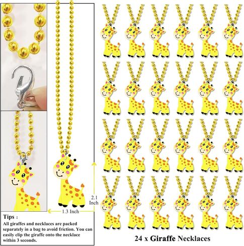 24 Pack Caterpillar Necklace Party Favors for Animal Themed Party, Baby Shower, Birthday, School Carnival Rewards, Photography Props, Home Decorations, Classroom Prize in Kuwait