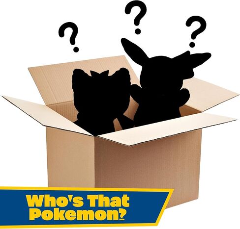 Pokemon 8" Mystery Blind Box, 3-Pack Plush, Assorted - Receive 3 of 10 Pictured Styles - Officially Licensed - Surprise Pokemon Characters Stuffed Animal Toy - Great Gift for Kids in Saudi Arabia