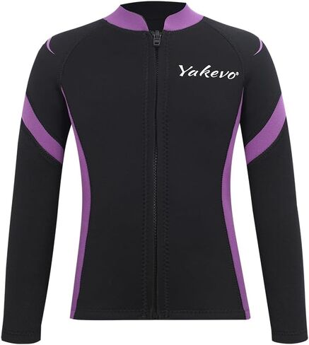 Kids Wetsuit Top Boys Wetsuit Jacket 2mm Keep Warm in Cold Water Wet Suit Top Toddler T4 3T Scuba Diving Snorkeling Swimming Paddle Boarding Kayaking in Saudi Arabia