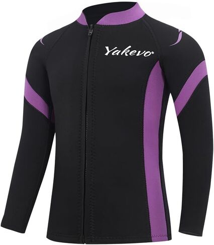 Kids Wetsuit Top Boys Wetsuit Jacket 2mm Keep Warm in Cold Water Wet Suit Top Toddler T4 3T Scuba Diving Snorkeling Swimming Paddle Boarding Kayaking in Saudi Arabia