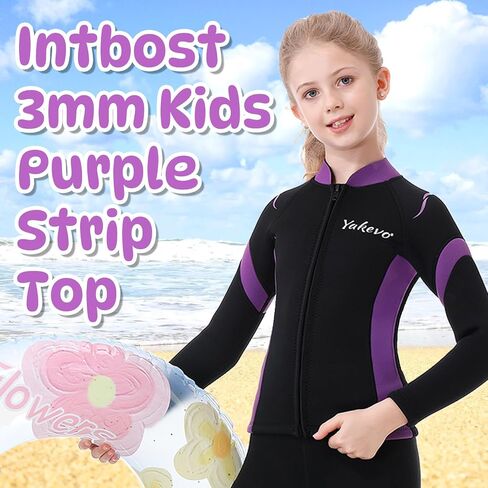 Kids Wetsuit Top Boys Wetsuit Jacket 2mm Keep Warm in Cold Water Wet Suit Top Toddler T4 3T Scuba Diving Snorkeling Swimming Paddle Boarding Kayaking in Saudi Arabia