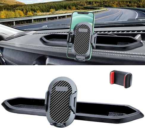 Phone Mount for 2018-2023 Jeep Wrangler JL JLU and 2020 2021 2022 2023 Gladiator JT Dash Multi-Mount Phone Holder w/ Storage Tray Accessories, Not for Wrangler 4xe/ Oil-Electric Hybrid Version in Kuwait