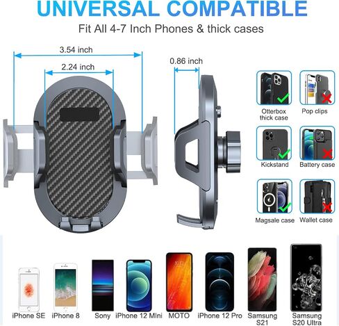 Phone Mount for 2018-2023 Jeep Wrangler JL JLU and 2020 2021 2022 2023 Gladiator JT Dash Multi-Mount Phone Holder w/ Storage Tray Accessories, Not for Wrangler 4xe/ Oil-Electric Hybrid Version in Kuwait