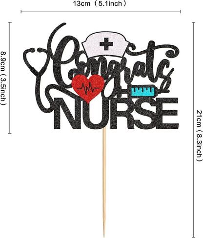 24Pcs Nurse Cupcake Toppers Sparkling and shining Nursing School Graduation Cupcake Picks for Medical Rn Nurse Grad Themed Birthday Party Supplies Pink in Kuwait