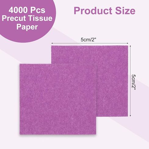 Rebower 4000 Pcs 2 Inch Tissue Paper Squares, Brown Tissue Squares Table Confetti Colorful Tissue Paper Bulk, [for DIY Projects, Art Supplies, Scrapbooking,Valentine's Day] in Saudi Arabia