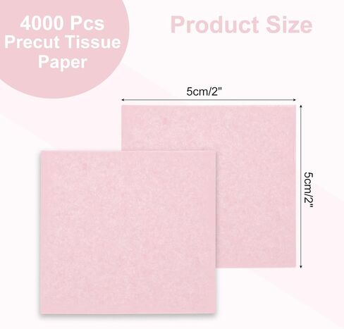 Rebower 4000 Pcs 2 Inch Tissue Paper Squares, Brown Tissue Squares Table Confetti Colorful Tissue Paper Bulk, [for DIY Projects, Art Supplies, Scrapbooking,Valentine's Day] in Saudi Arabia