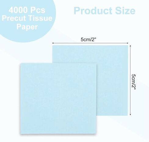 Rebower 4000 Pcs 2 Inch Tissue Paper Squares, Brown Tissue Squares Table Confetti Colorful Tissue Paper Bulk, [for DIY Projects, Art Supplies, Scrapbooking,Valentine's Day] in Saudi Arabia