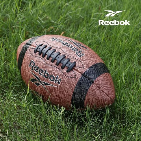 Reebok Elite Recreational Football, Official Size, Composite Leather, Innovative Soft Grip Technology, Cushion Lining, Includes Pump & Needle, VR-4K Series (Varsity) in Saudi Arabia