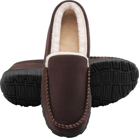 شباشب رجالية من Shoeslocker، شباشب منزلية دافئة وناعمة من الإسفنج الذكي للرجال، شباشب مريحة لغرفة النوم ومضادة للانزلاق للاستخدام الداخلي والخارجي in Kuwait
