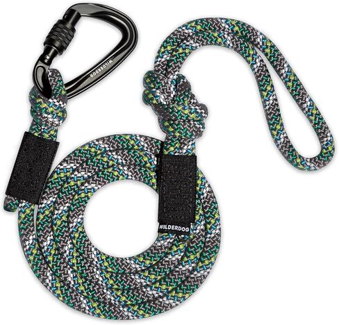 Wilderdog Carabiner Climbing Rope Dog Clash for متوسطة وكبيرة - 5 أقدام - المحيط الهادئ الأزرق in Kuwait