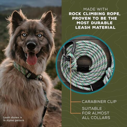 Wilderdog Carabiner Climbing Rope Dog Clash for متوسطة وكبيرة - 5 أقدام - المحيط الهادئ الأزرق in Kuwait
