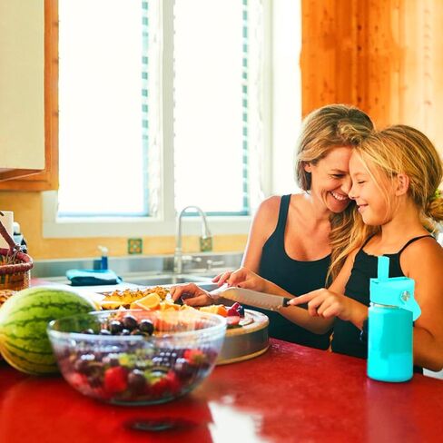 غطاء من القش لزجاجة مياه ذات فم واسع 12oz 32oz 40oz 64oz 128oz، متوافق مع زجاجة Hydroflask، غطاء بديل من القش مع فوهة كبيرة، غطاء مع القش وفرشاة بمقبض مرن in Kuwait