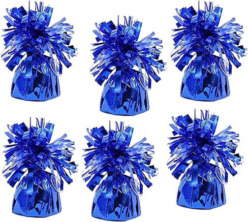 Metallic Balloon Weights, Birthday Party Favors, Novelty and Gag Gifts, 5.5" Inches, 6-Pack (Silver) in Kuwait