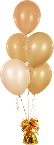 Metallic Balloon Weights, Birthday Party Favors, Novelty and Gag Gifts, 5.5" Inches, 6-Pack (Silver) in Kuwait