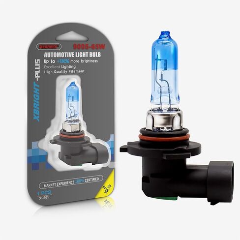 ALKOREY-9006 HB4 12V 55W Car Headlight Bulb,Auto Halogen Lamp,4000K Super White Blue Light,Automotive Fog Light,1 Pack in Saudi Arabia