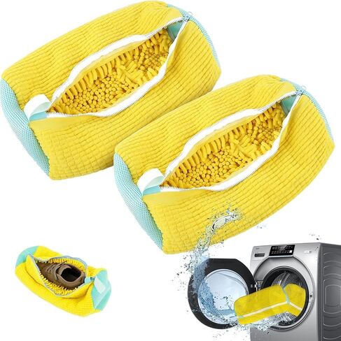 Shoe Washing Machine Bag, Shoe Washing Bag for Washing Machine for Washer and Dryer 360° Wrap-Around Cleaning,Shoe Cleaning Bag for Most Shoe Types and Sizes Sneaker Tennis Shoes Cleaner Kit in Saudi Arabia