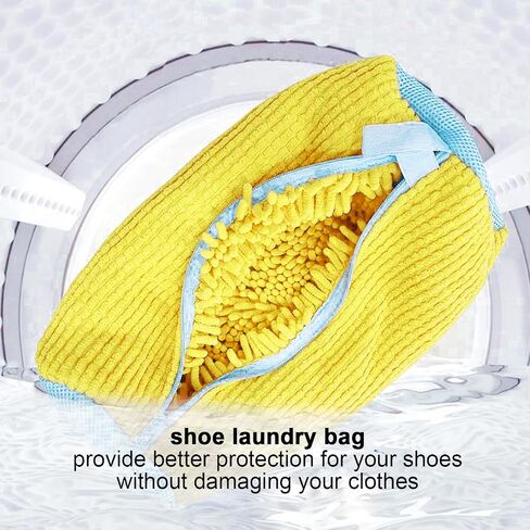 Shoe Washing Machine Bag, Shoe Washing Bag for Washing Machine for Washer and Dryer 360° Wrap-Around Cleaning,Shoe Cleaning Bag for Most Shoe Types and Sizes Sneaker Tennis Shoes Cleaner Kit in Saudi Arabia