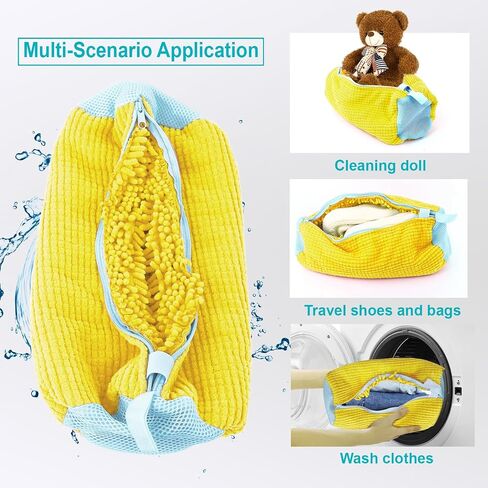 Shoe Washing Machine Bag, Shoe Washing Bag for Washing Machine for Washer and Dryer 360° Wrap-Around Cleaning,Shoe Cleaning Bag for Most Shoe Types and Sizes Sneaker Tennis Shoes Cleaner Kit in Saudi Arabia