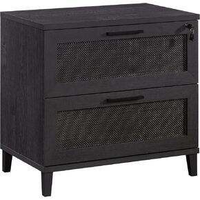 Sauder Tiffin Line Lateral File, in a Raven Oak Finish