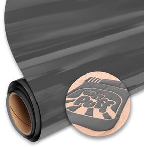 SISER EASY PUFF HTV 12''X1YD - 3D POUSH TRANT TRANSED VINYL (رمادي غامق)