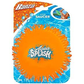 Banzai Orange Aqua Saucer Pool Toy 5 "قرص (نقعه ورميه)