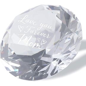 هدايا الماس في عيد الأم للأم ، هدايا عيد ميلاد لأمي من ابنة ، 80 مم K9 Crystal Diamond Paper For Mom ، أفضل أمي على الإطلاق من الابن ، الهدايا العاطفية لعيد الأمهات