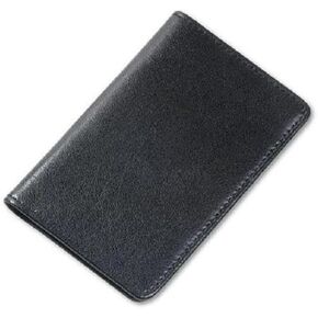 Samsill 81220 Resal Leather Business Card ، Case Hands 25 Business ، Black