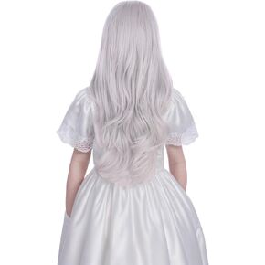 شعر مستعار وردي للأطفال طويل وردي فاتح شعر مستعار طويل مموج ومجعد شعر مستعار للأطفال وردي فاتح شعر مستعار للفتيات الصغيرات باللون الوردي الجزء الأوسط شعر مستعار صناعي طبيعي مع غطاء شعر مستعار in Kuwait