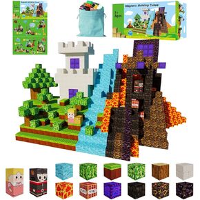 Magnetic Blocks, 100 PCS Building Blocks Set, Magnetic Tiles Building Toys for 3+ Year Old Boys & Girls, STEM Magnetic Building Blocks for Toddlers Kids