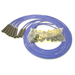 Pertronix 808380 Flame-Thrower Blue Universal 180 Degree 8mm 8 Cylinder Spark Plug Wire