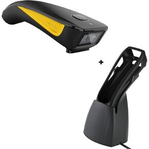 NETUM C750 QR Code Scanner, Mini 2D Barcode Scanner with Charging Dock