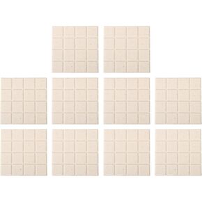 10pcs Ceramic Coral Frag ، 2inch Aquarium Coral Rack Support Base Base Base Base Base Square Heat Duntiper لمعظم ملحقات خزان أسماك الحوض ، أبيض