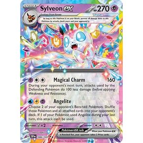 Pokemon - Sylveon Ex 086/191 - ارتفاع الشرر - Tera Double Rare - بطاقة فردية احباط