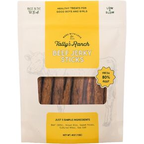 Tally's Ranch 4oz Turkey Concing jerky cog - All -Natural - 5 مكونات بسيطة ، لا يوجد سكر مضاف ، بروتين عالي