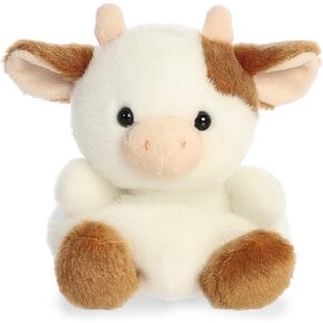 Aurora® Adorable Palm Pals™ Caroline Brown Cow Stuffed Animal - Pocket-Sized Play - Collectable Fun - 5 Inches