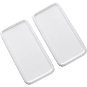 Porcelain Watercolor Palette, 2 Stackable Ceramic Artist Paint Palette, Watercolor Mixing Tray for Watercolor Gouache Painting, 10 by 4.7 Inch, Rectangle