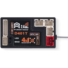 Orlandoo Hunter D4L Receiver, Model D401E Car Sound and D401T Truck Sound, 4-in-1 (D401E)