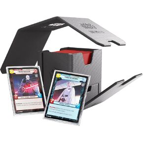 Gamegenic Star Wars Unlimited Twin Suns DECK POD - Premium Deck Box with UV-Protected Card Cases, Holds 100 Double-Sleeved Cards, Designed for the Star Wars Unlimited TCG, Black Color, Made