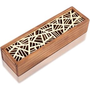 جويزان صندوق القلم الخشبي ، حالة تخزين قلم رصاص الخشب ، منظم خبأ قابلة للإزالة ، غطاء قلم ، قلم ، مستطيل ، حامل ، هدية ، سوار ، سوار ، سوار ، مجوهرات ، مجوهرات ،