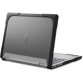 Mosiso متوافق مع HP Envy 2-in-1 2K CASTOP LAPTOP 14 بوصة الكمبيوتر المحمول اللمسات اللمسة 2024 النموذج الإفراج x360 ، ركن الواقي الشاق الثقيل العظم الغلاف الصدمية القشرة الصلبة المقاومة للصدمات ، والأسود