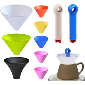 oriisin Pottery Rim Cone Shaper ، أدوات الفخار لتثبيت حافة ، أداة مخروطية تشكيل الفخار لالتقاط الأواني ومقابض ربط ، مشكلات حافة السيراميك ، 4 أحجام