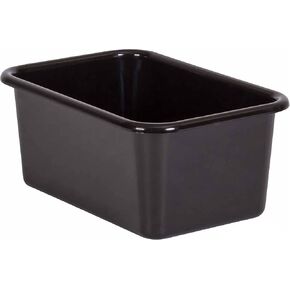 Teacher Created Resources® Black Small Plastic Storage Bin (Pack of 2)