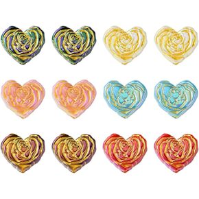 100 Pcs Colorful Acrylic Flower Bead Caps Plastic Cherry Blossom 4 Petal Clover End Caps Spring Theme Bead Caps for DIY Bouquet Jewelry Making in Kuwait