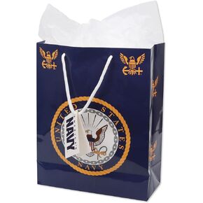 Havercamp U.S. Navy Gift Bag – 1 Pc. - Proudly Displaying the Official U.S. Navy Logo & Emblems. This Navy bag makes every Sailor Gift Exceptional